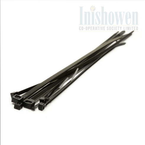 BLACK CABLE TIES 200 X 7.2 PK 100